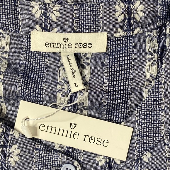 NWT Emmie Rose Chambray Sleeveless Top Sz L - Picture 14 of 15